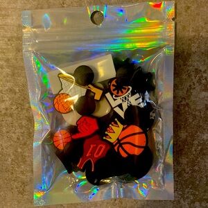 Basketball shoe charms and golden state charms, assorted